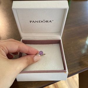 Pandora Amethyst Solitaire Ring